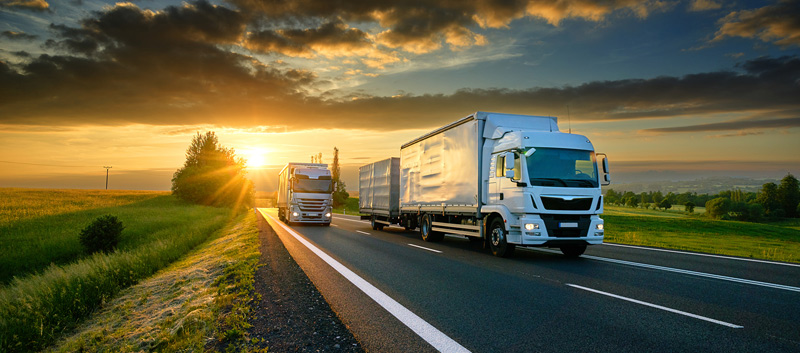 Full Truckload Freight transport vehicle on the road